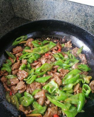 第5步(青椒炒牛肉的做法)